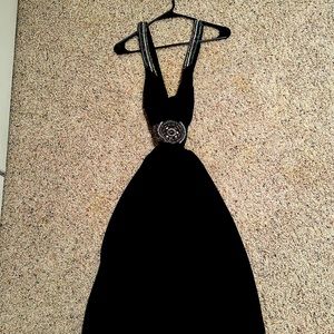 Beautiful beaded open backed dress size 6